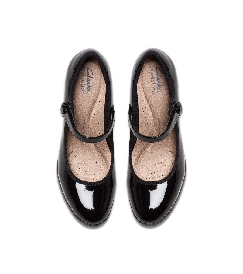 Clarks - Bayla Lily Black Patent