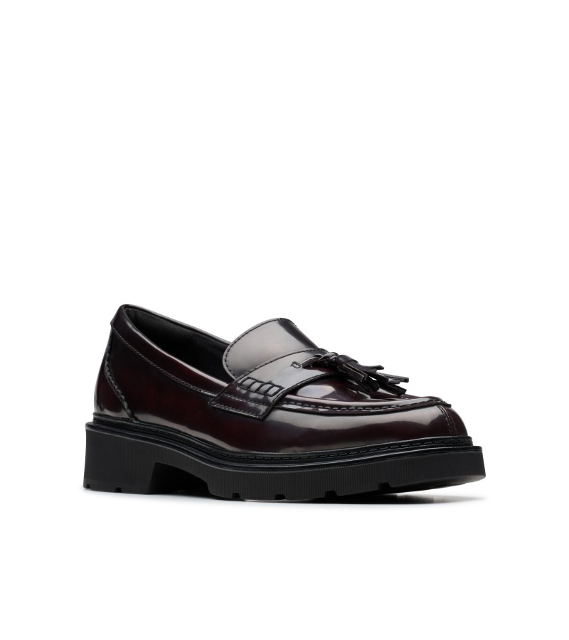 Clarks - Lauryl Tassel Wine Patent