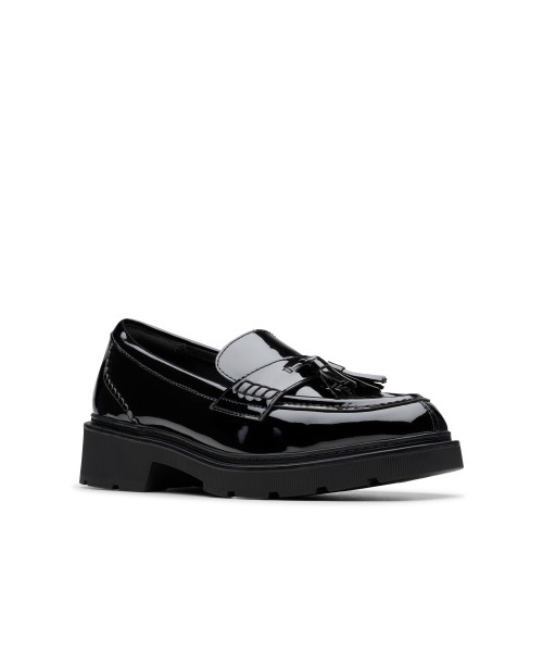 Clarks - Lauryl Tassel Black Patent