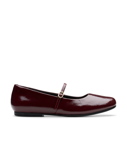 Clarks - Livia Sky Burgundy Patent