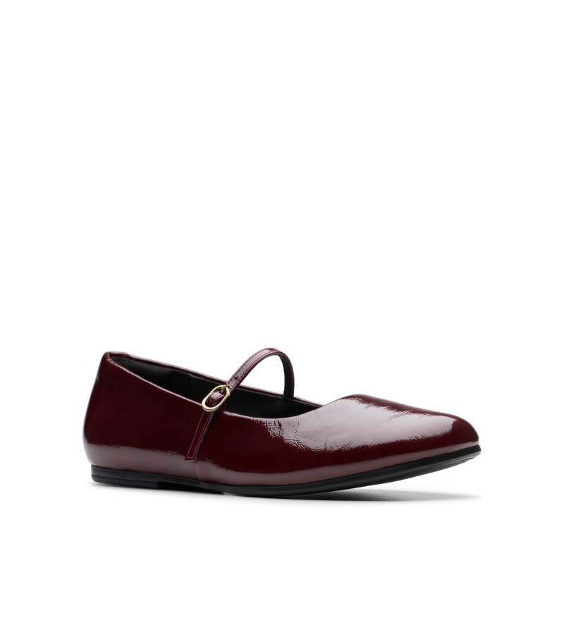 Clarks - Livia Sky Burgundy Patent