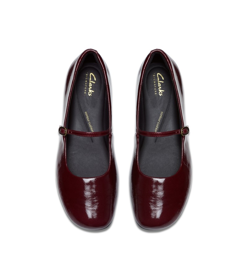 Clarks - Livia Sky Burgundy Patent