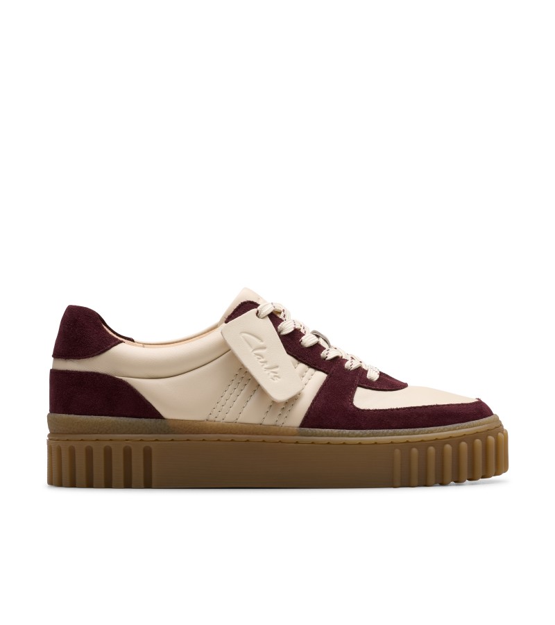 Clarks - Mayhill Lace Burgundy Combi Leather
