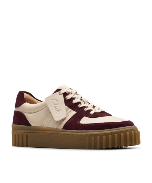 Clarks - Mayhill Lace Burgundy Combi Leather