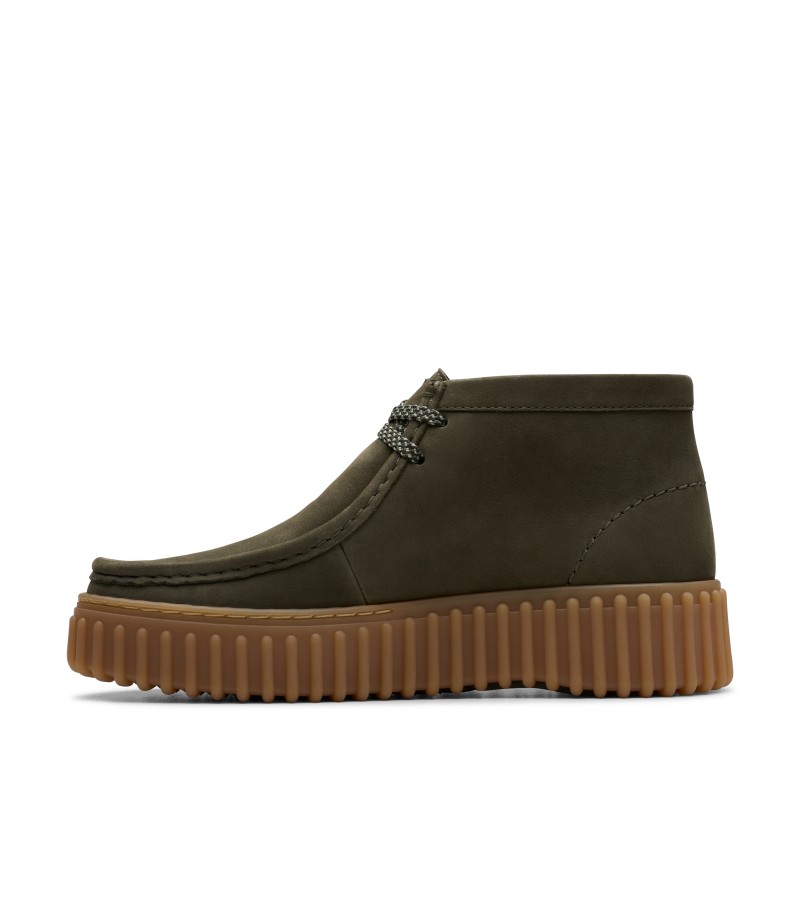 Clarks - Torhill Moss Dark Green Nubuck
