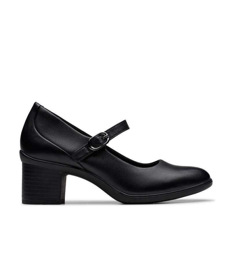 Clarks - Shaya Jane Black Leather Clarks - Shaya Jane Black Leather