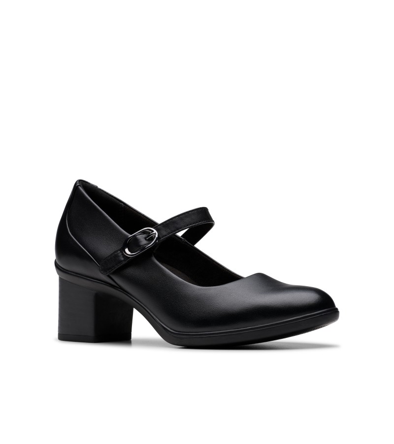 Clarks - Shaya Jane Black Leather Clarks - Shaya Jane Black Leather