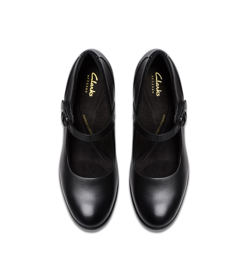 Clarks - Shaya Jane Black Leather Clarks - Shaya Jane Black Leather