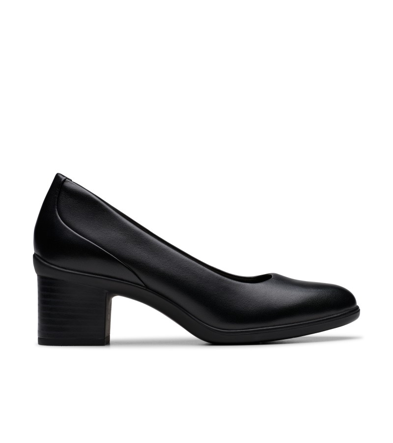 Clarks - Shaya Poppy Black Leather