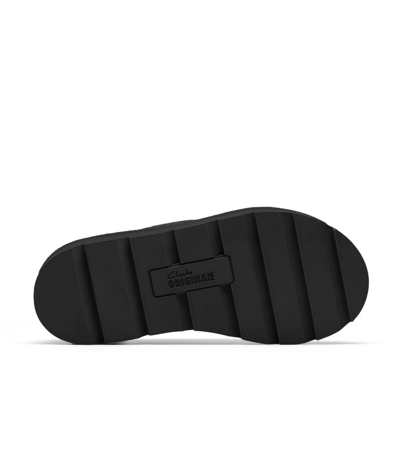 Clarks - Meare Walla. Black Suede