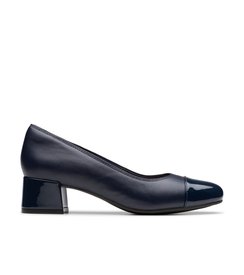 Clarks - Iridessa May Navy Leather Clarks - Iridessa May Navy Leather