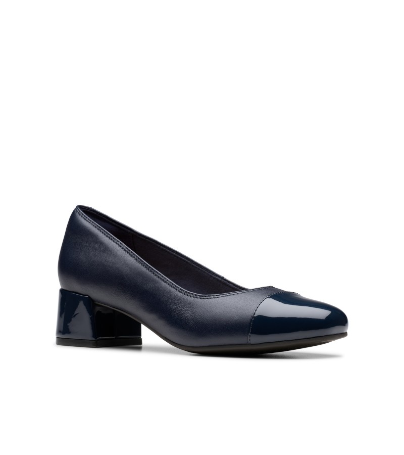 Clarks - Iridessa May Navy Leather Clarks - Iridessa May Navy Leather