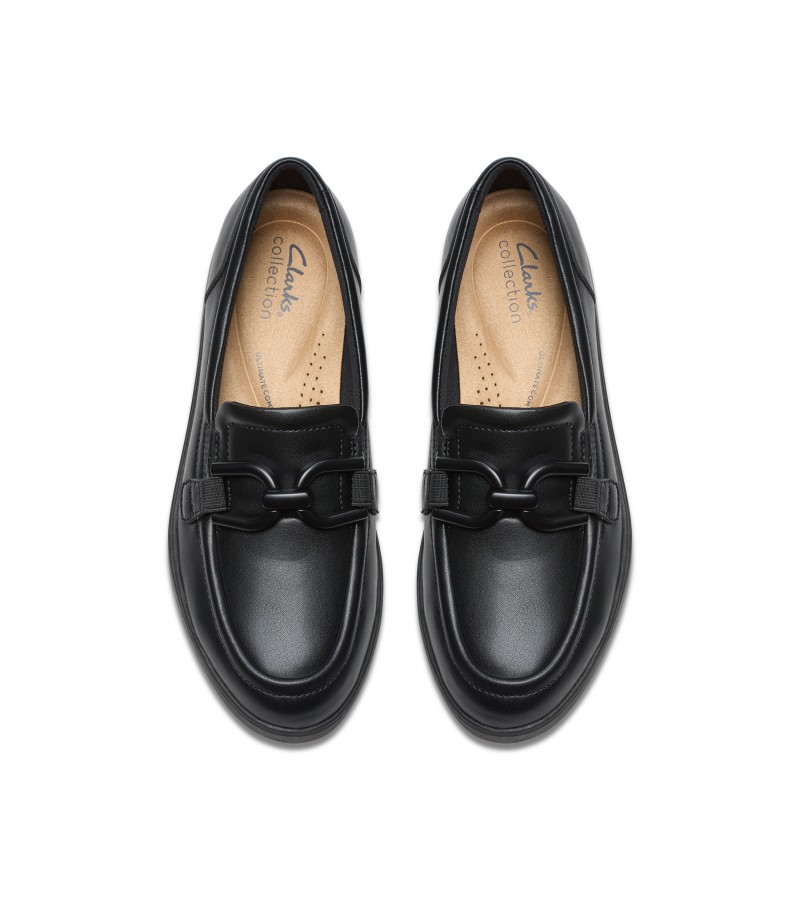 Clarks - Zylah Top Black Leather Clarks - Zylah Top Black Leather