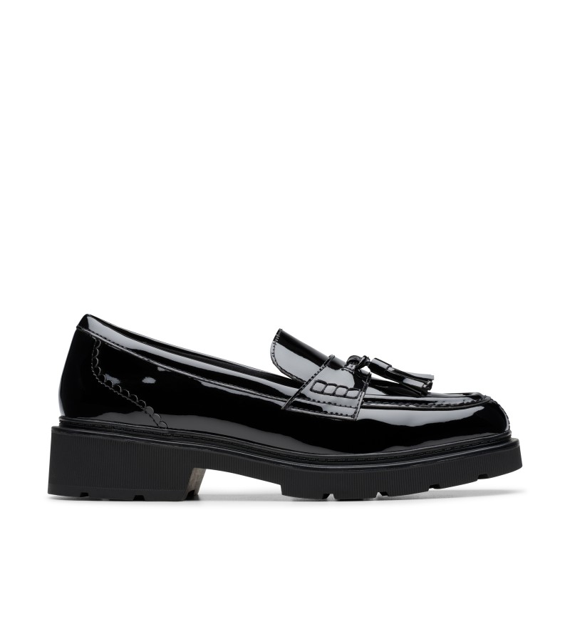 Clarks - Lauryl Tassel Black Patent Clarks - Lauryl Tassel Black Patent