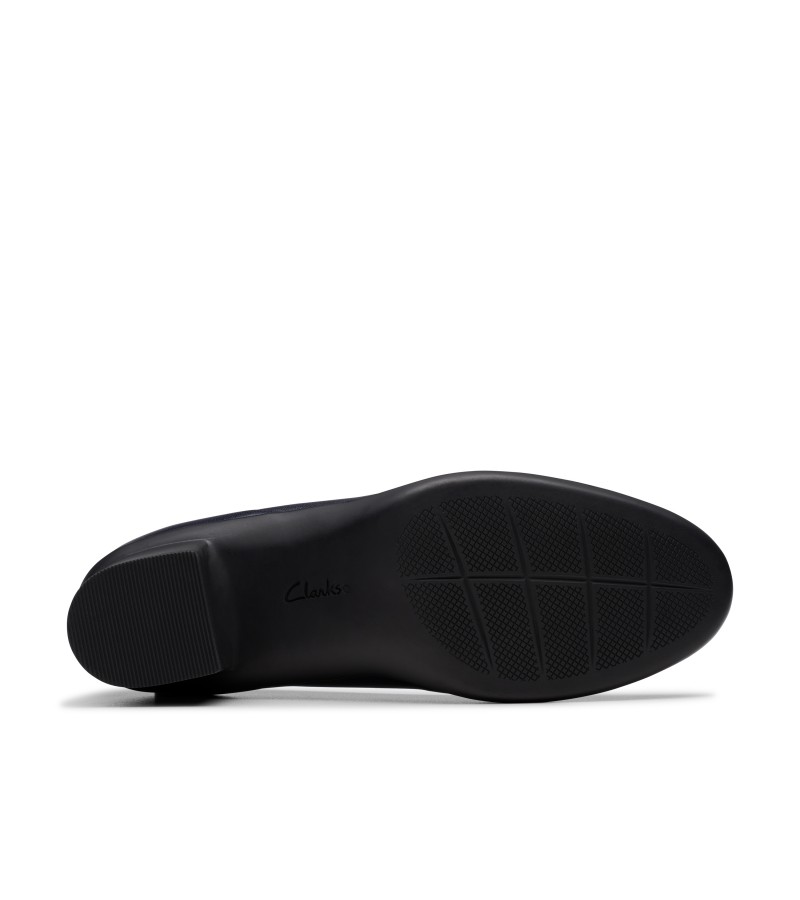Clarks - Shaya Poppy Navy Leather Clarks - Shaya Poppy Navy Leather