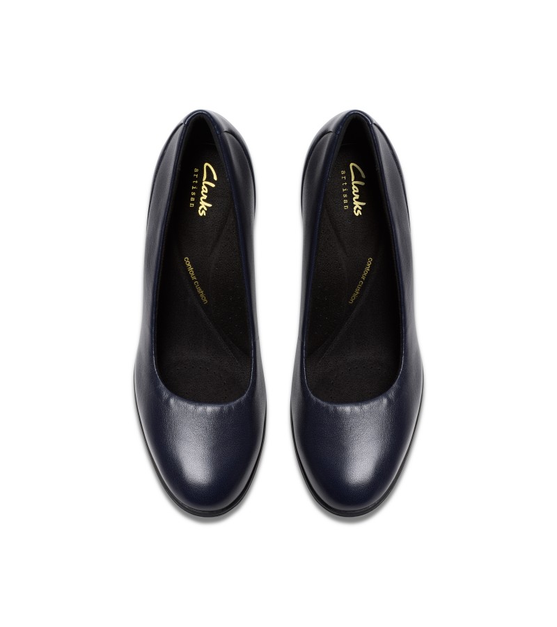 Clarks - Shaya Poppy Navy Leather Clarks - Shaya Poppy Navy Leather
