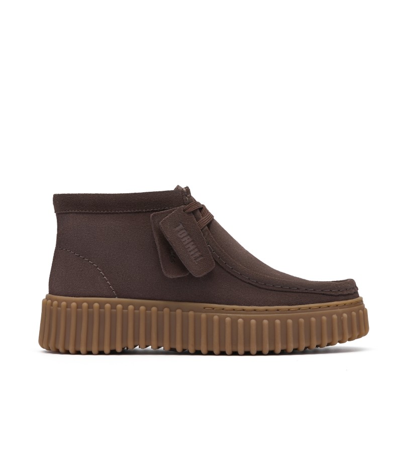 Clarks - Torhill Moss Dark Brown Suede