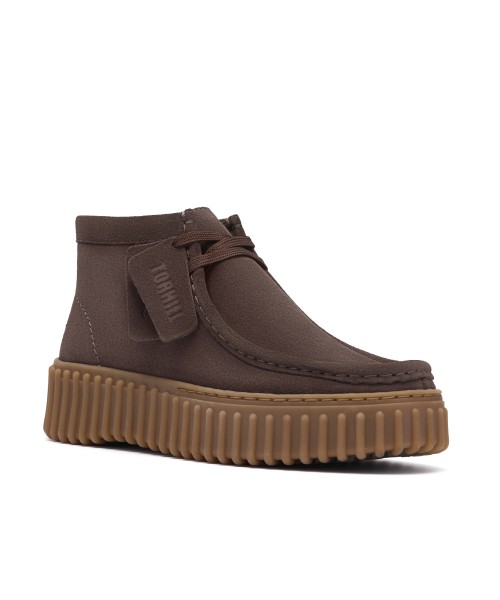 Clarks - Torhill Moss Dark Brown Suede