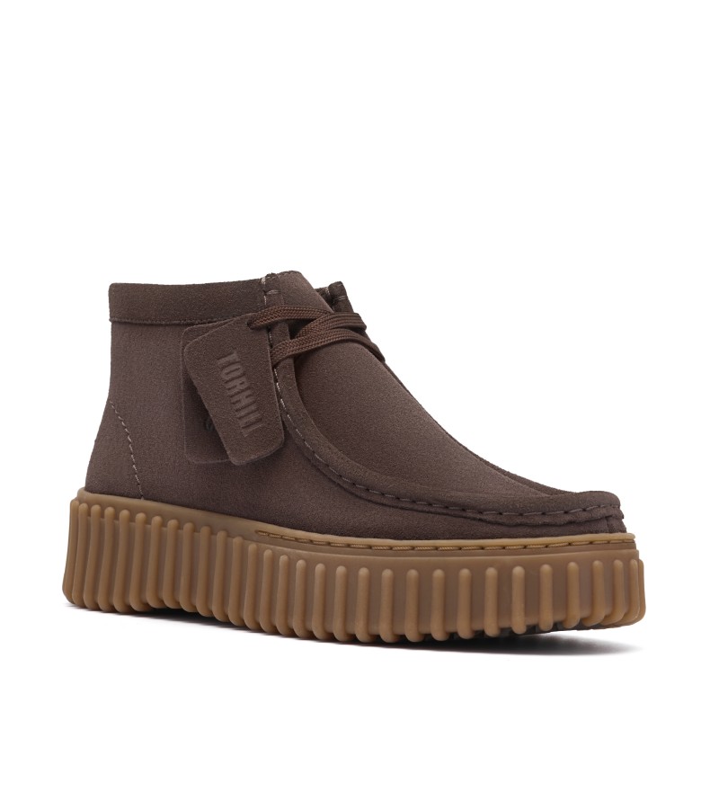 Clarks - Torhill Moss Dark Brown Suede