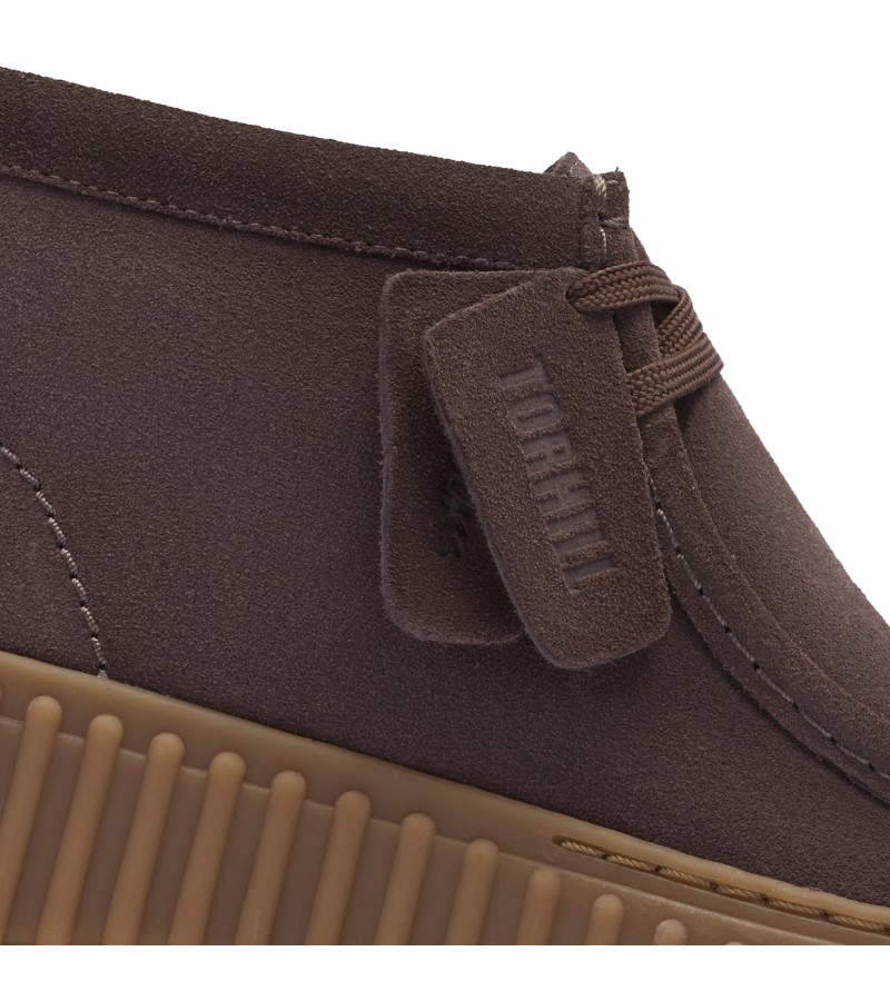 Clarks - Torhill Moss Dark Brown Suede