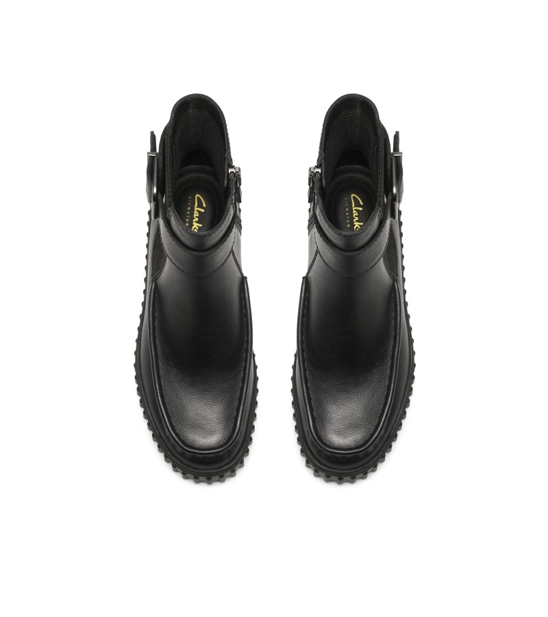 Clarks - Torhill Buckle Black Tumbled Leather