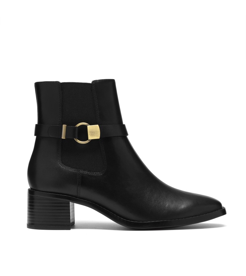 Clarks - Wrenn Buckle Black Leather