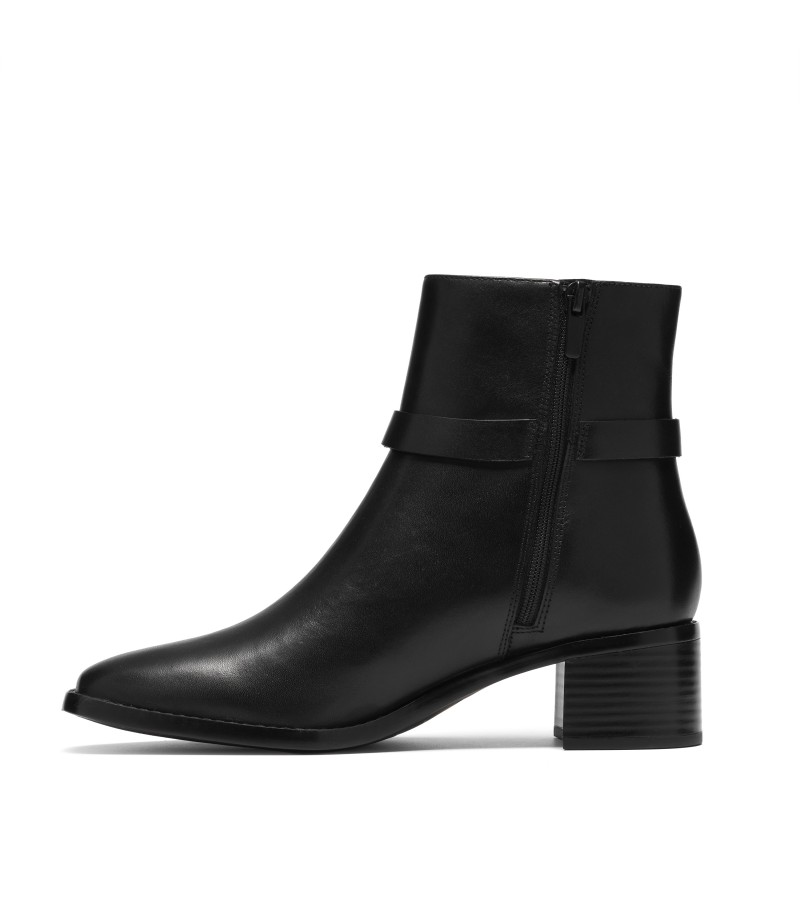 Clarks - Wrenn Buckle Black Leather