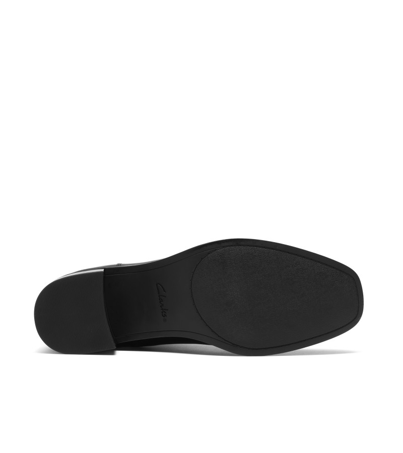 Clarks - Wrenn Buckle Black Leather