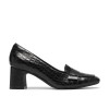 Clarks - Fernie Edge Black Croc Leather