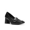Clarks - Fernie Edge Black Croc Leather