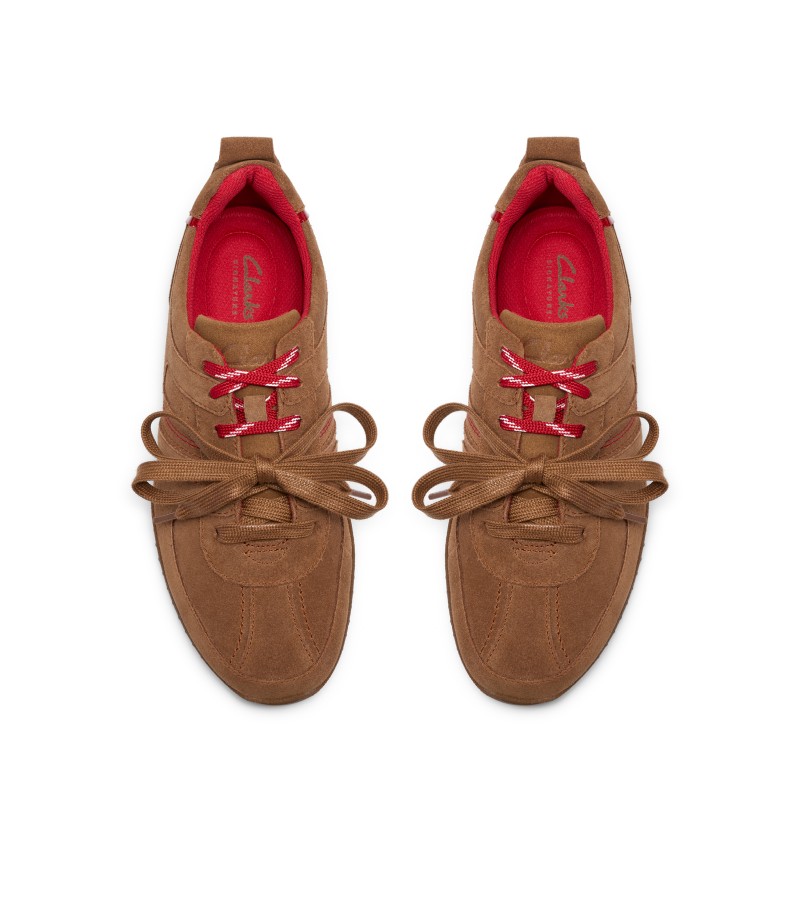 Clarks - Meridor Lace Dark Tan Suede Clarks - Meridor Lace Dark Tan Suede