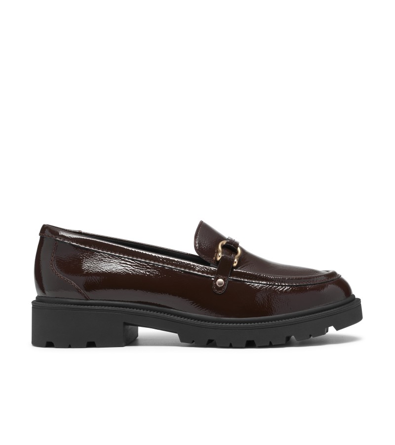 Clarks - Code L Step Dark Brown Patent