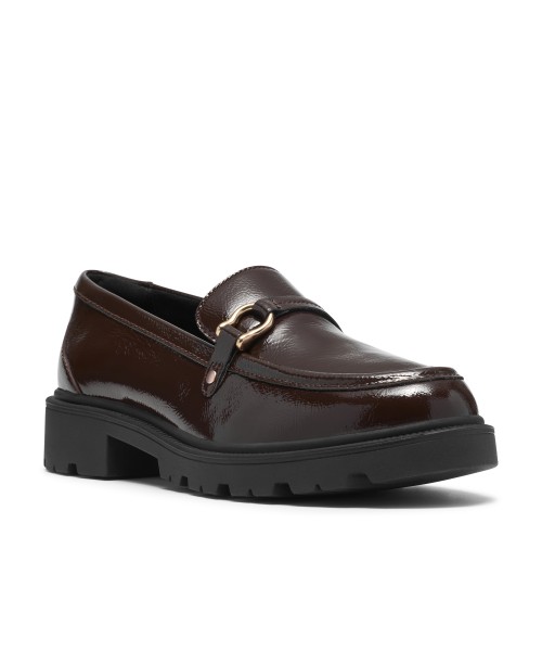 Clarks - Code L Step Dark Brown Patent