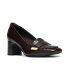 Clarks - Fernie Edge Dark Brown Croc Leather