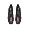 Clarks - Fernie Edge Dark Brown Croc Leather