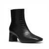 Clarks - Fernie Zip Black Croc Leather Clarks - Fernie Zip Black Croc Leather