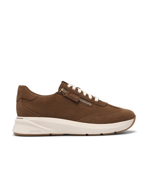 Clarks - Code R Run Dark Tan Suede