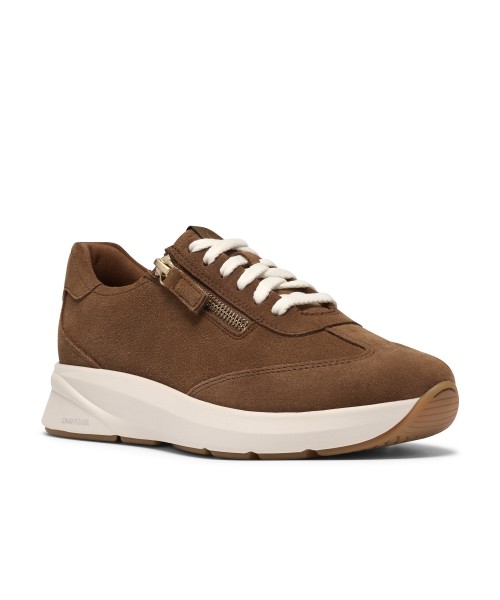 Clarks - Code R Run Dark Tan Suede