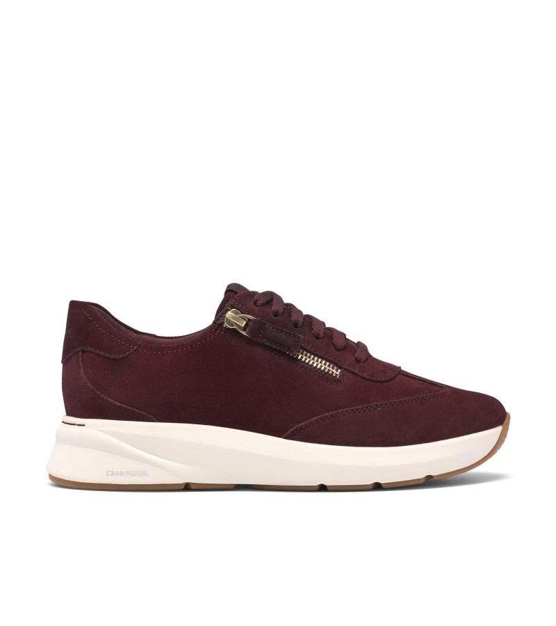 Clarks - Code R Run Burgundy Suede Clarks - Code R Run Burgundy Suede
