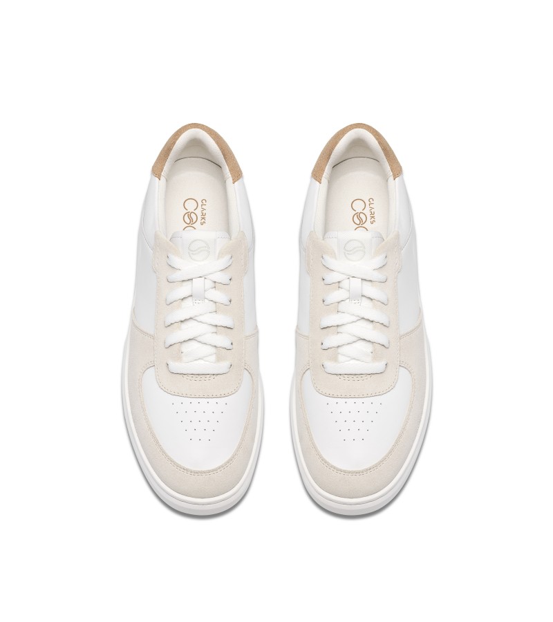 Clarks - Code C Court. White Combi