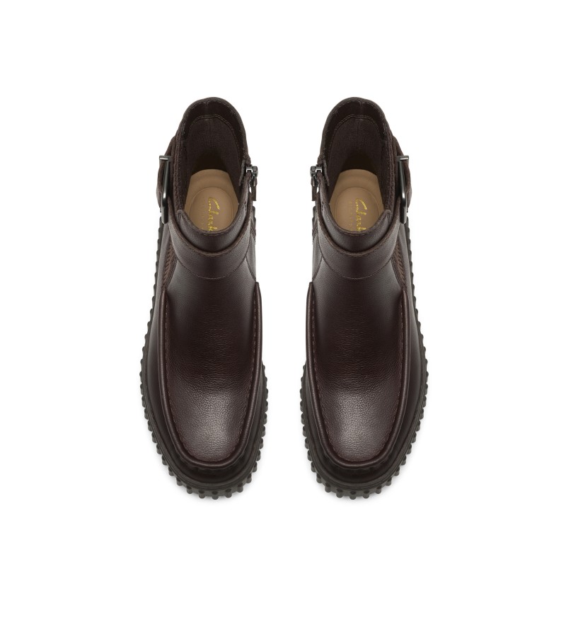 Clarks - Torhill Buckle Dark Brown Leather