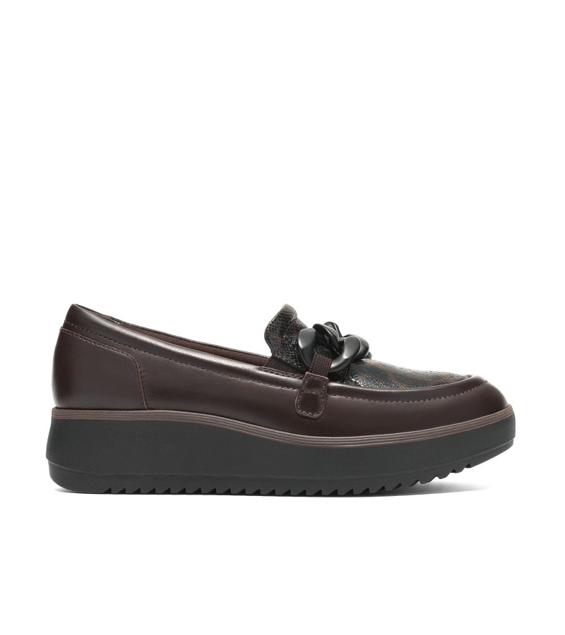 Clarks - Zylah May Dark Brown Interest Leather
