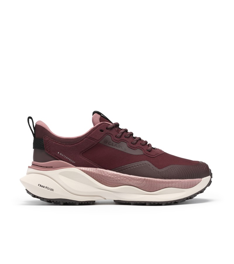 Clarks - PaceTrailGoWP. Burgundy Textile Clarks - PaceTrailGoWP. Burgundy Textile