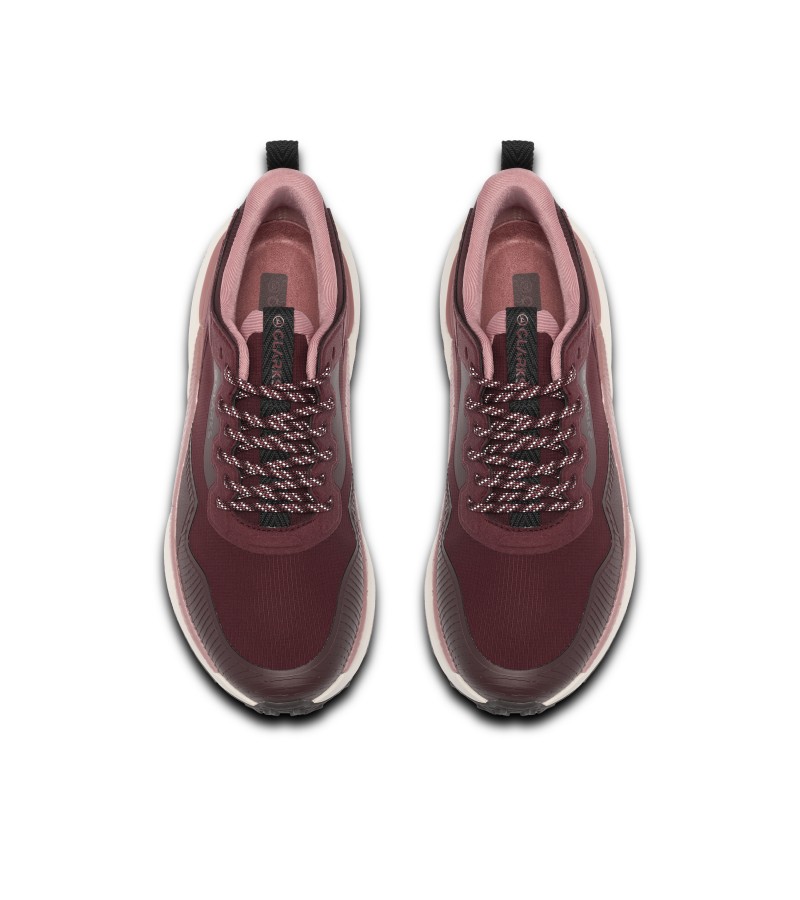Clarks - PaceTrailGoWP. Burgundy Textile Clarks - PaceTrailGoWP. Burgundy Textile