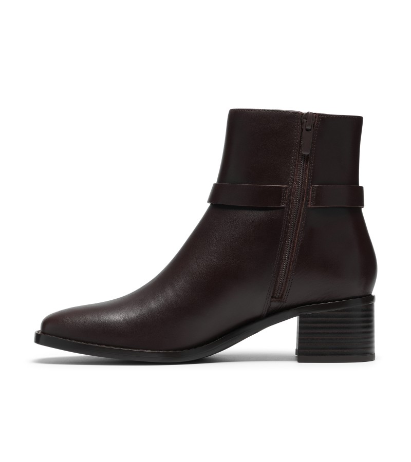 Clarks - Wrenn Buckle Dark Brown Leather Clarks - Wrenn Buckle Dark Brown Leather