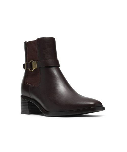 Clarks - Wrenn Buckle Dark Brown Leather