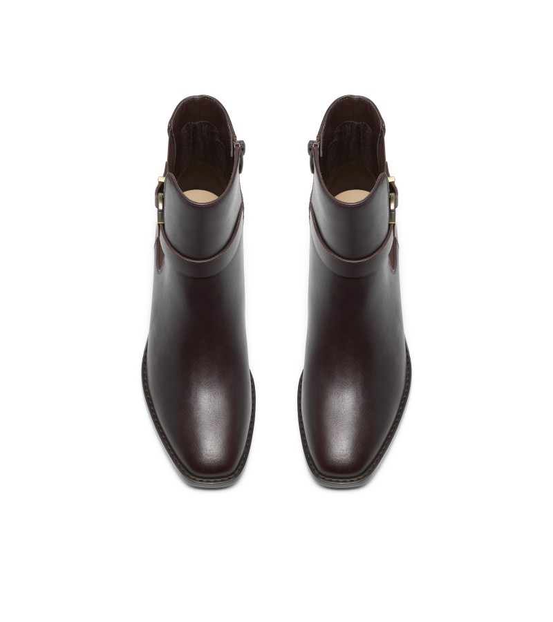 Clarks - Wrenn Buckle Dark Brown Leather Clarks - Wrenn Buckle Dark Brown Leather