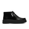 Clarks - Torhill Moss Black Metallic Leather
