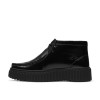 Clarks - Torhill Moss Black Metallic Leather