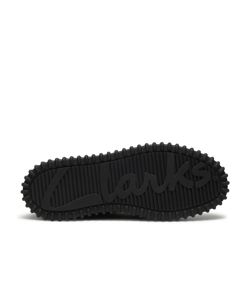 Clarks - Torhill Moss Black Metallic Leather